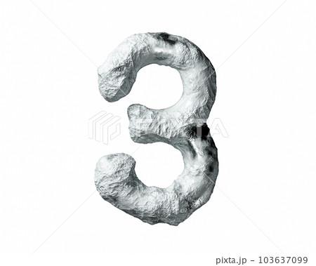 Digits made of rock and clay 103637099