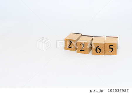 木のブロック　数字　Number　2265 103637987