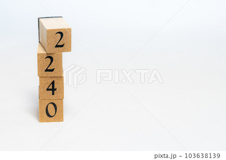 木のブロック 数字 Number 2240 木のブロック 数字 Number 2240 103638139