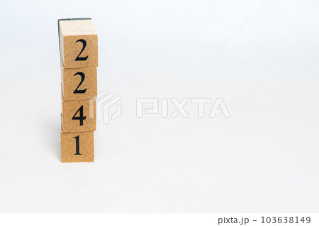 木のブロック 数字 Number 2241 木のブロック 数字 Number 2241 103638149