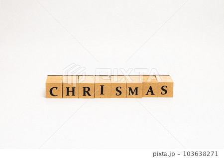 木のブロック　英単語　CHRISMAS 103638271