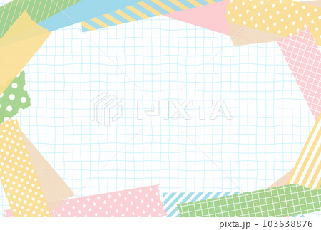 フレーム素材_マスキングテープ_パステルカラー 103638876