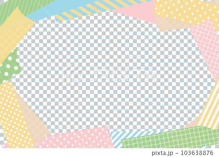 フレーム素材_マスキングテープ_パステルカラー 103638876