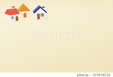 3D素材_かわいい家 103639520