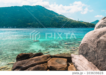 Beach and sea at Koh Tao, Thailand 103639828