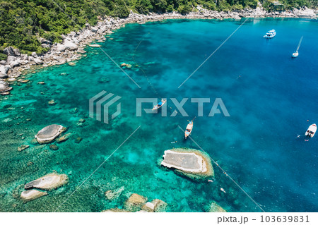 Beach and sea at Koh Tao, Thailand 103639831