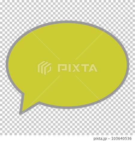 Simple and easy-to-use speech bubble 103640536