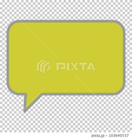 Simple and easy-to-use speech bubble 103640537