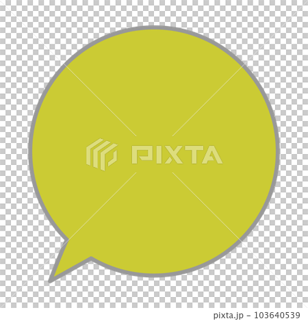 Simple and easy-to-use speech bubble 103640539