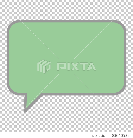 シンプルで使いやすい吹き出し 103640582