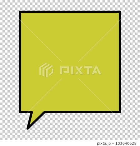 シンプルで使いやすい吹き出し シンプルで使いやすい吹き出し 103640629