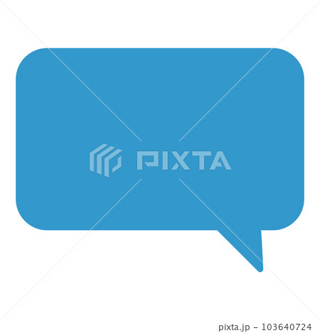 シンプルで使いやすい吹き出し 103640724