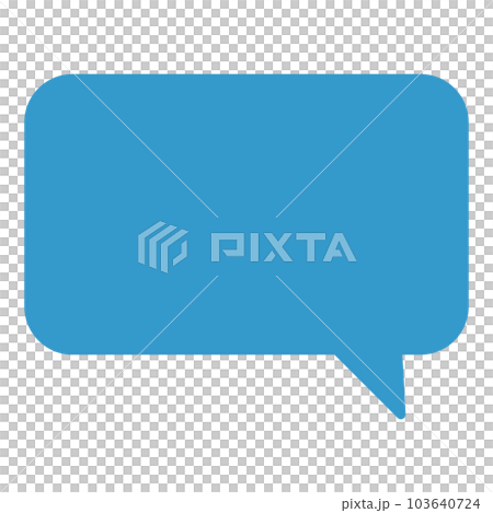 シンプルで使いやすい吹き出し 103640724