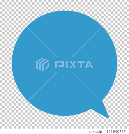 シンプルで使いやすい吹き出し 103640725