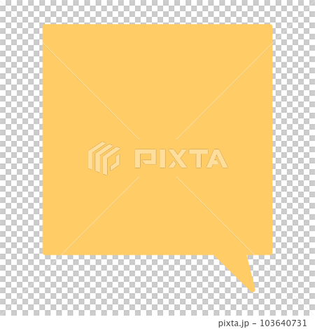 Simple and easy-to-use speech bubble 103640731