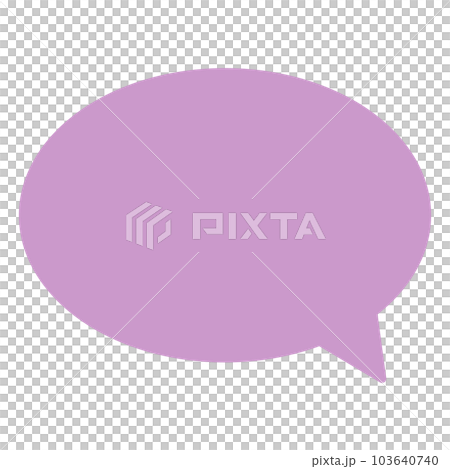 Simple and easy-to-use speech bubble 103640740