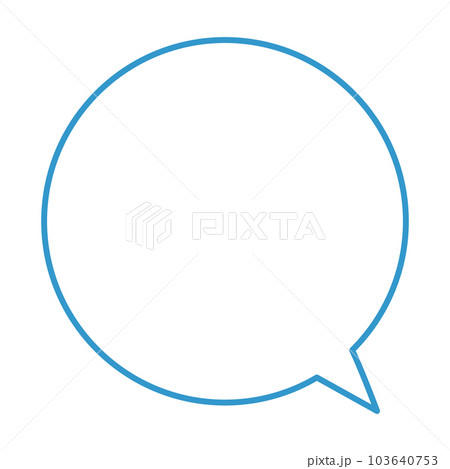 シンプルで使いやすい吹き出し 103640753