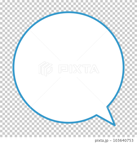 シンプルで使いやすい吹き出し 103640753