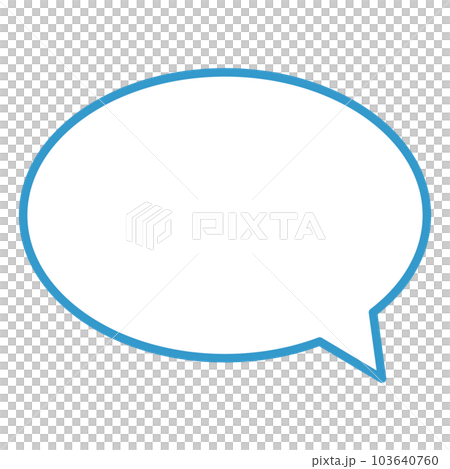 シンプルで使いやすい吹き出し シンプルで使いやすい吹き出し 103640760