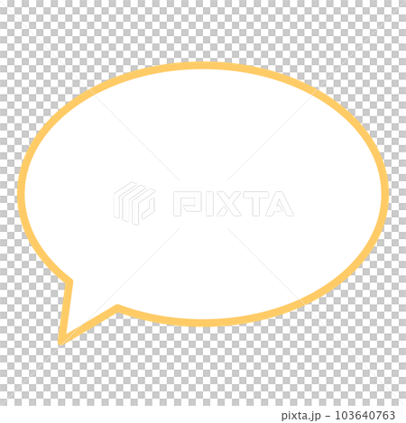 Simple and easy-to-use speech bubble Simple and easy-to-use speech bubble 103640763