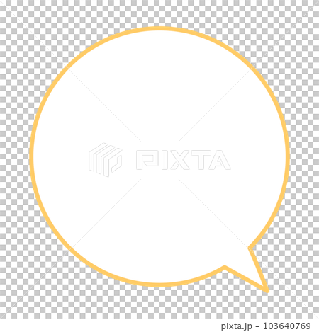Simple and easy-to-use speech bubble 103640769