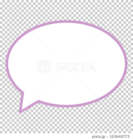 Simple and easy-to-use speech bubble 103640773