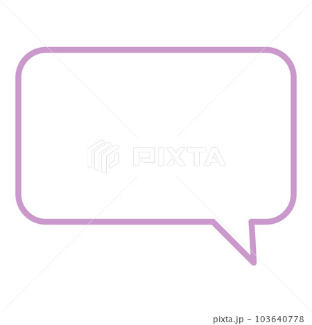 シンプルで使いやすい吹き出し 103640778