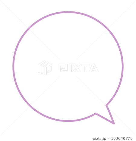 シンプルで使いやすい吹き出し 103640779