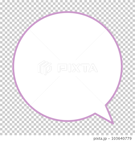 シンプルで使いやすい吹き出し 103640779