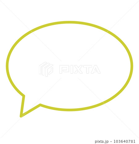 シンプルで使いやすい吹き出し 103640781