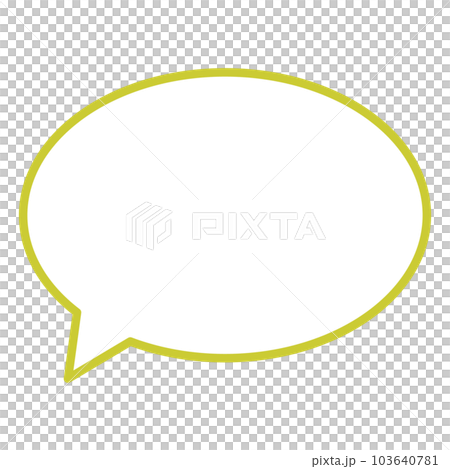 シンプルで使いやすい吹き出し 103640781