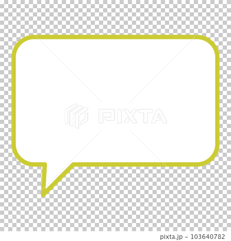 シンプルで使いやすい吹き出し シンプルで使いやすい吹き出し 103640782