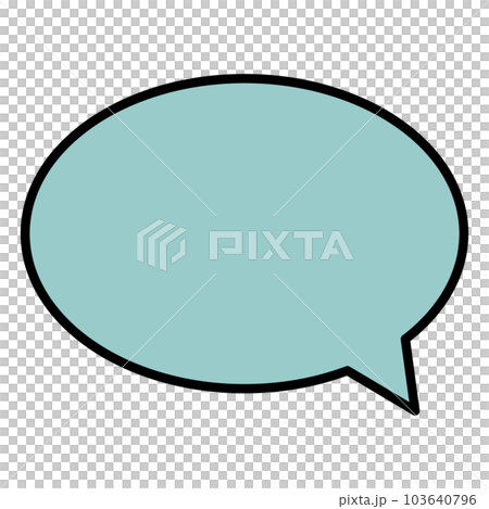 Simple and easy-to-use speech bubble 103640796