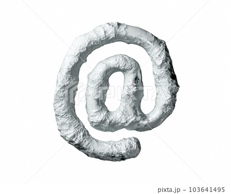 Symbols made of clay and rock 103641495