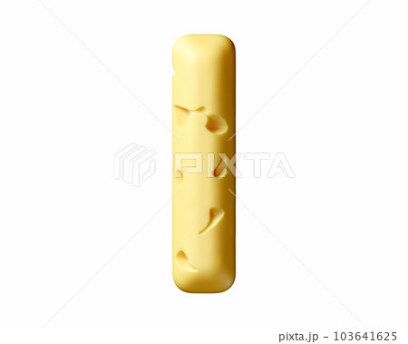 Letters made of cheese 103641625