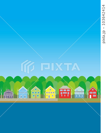 夏風景 リゾート 湖 夏風景 リゾート 湖 103642414