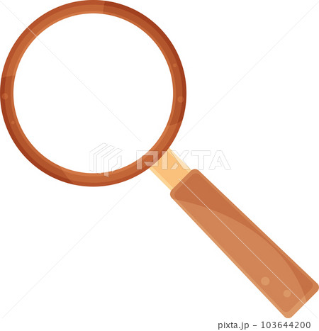 bright vector illustration of a magnifying glass, school and office supplies, back to school bright vector illustration of a magnifying glass, school and office supplies, back to school 103644200