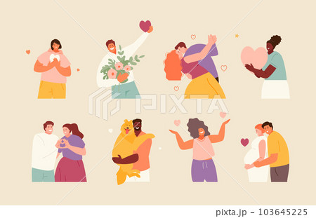 People expressing and giving love People expressing and giving love 103645225