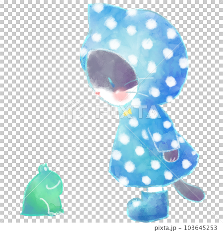 Rainy season cat frog 103645253