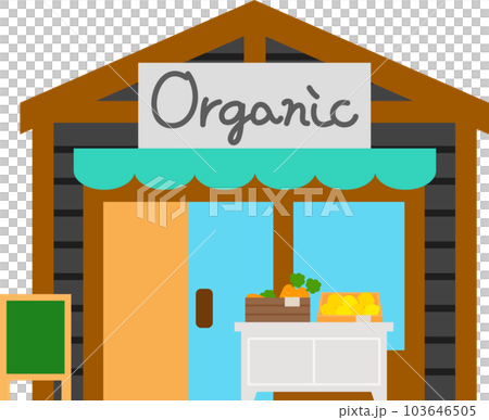 Appearance of a small organic supermarket Appearance of a small organic supermarket 103646505