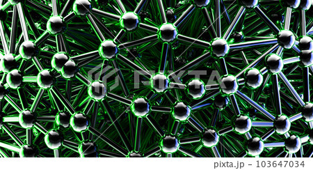 Illustration of a 3D render of a multitude of green and white balls 3d render Illustration of a 3D render of a multitude of green and white balls 3d render 103647034