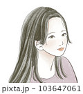 笑顔の女性イラスト 笑顔の女性イラスト 103647061