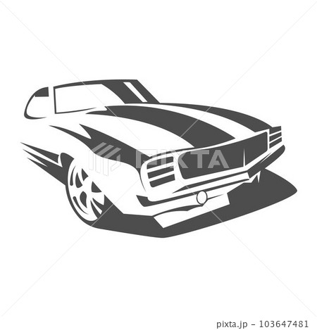 Muscle cars icon design 103647481