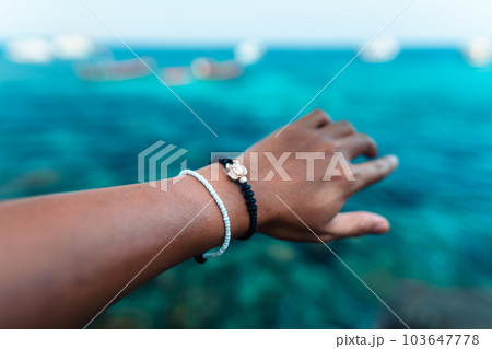 Summer travek concept beach souvenir bracelet Summer travek concept beach souvenir bracelet 103647778