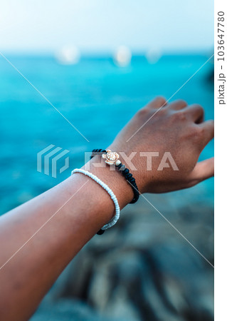 Summer travek concept beach souvenir bracelet 103647780