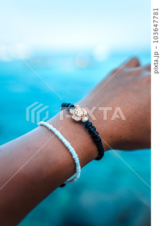 Summer travek concept beach souvenir bracelet Summer travek concept beach souvenir bracelet 103647781