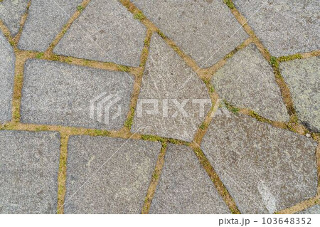 top view concrete pathway brick texture, damp cement block surface detail, pattern background top view concrete pathway brick texture, damp cement block surface detail, pattern background 103648352