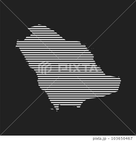 Abstract map Saudi Arabia, parallel white lines 103650467