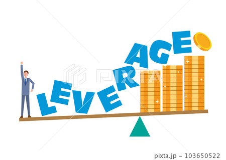 レバレッジ投資のイメージイラスト 103650522