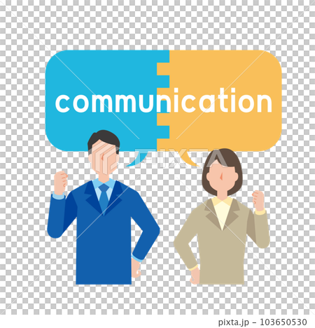 コミュニケーションをとる男女 コミュニケーションをとる男女 103650530